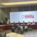 A puerta cerrada, senadores de Morena se reúnen con gabinete presidencial en su plenaria