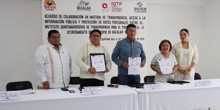 Municipio de Bacalar fortalece relación institucional en materia de transparencia y rendición de cuentas