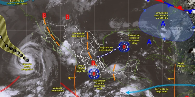 Clima en México este sábado 5 de septiembre