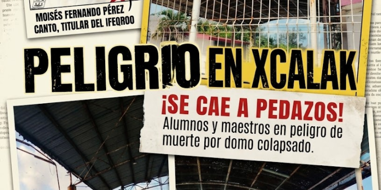 IFEQROO ARIESGA LA VIDA DE 43 NIÑOS DE XCALAK