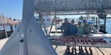 Pescan dron militar en el Golfo de México