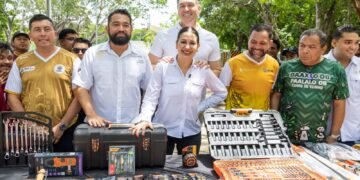 Estefanía Mercado fortalece el mantenimiento de espacios deportivos en Playa del Carmen