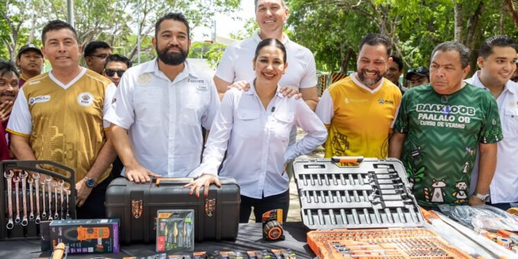 Estefanía Mercado fortalece el mantenimiento de espacios deportivos en Playa del Carmen