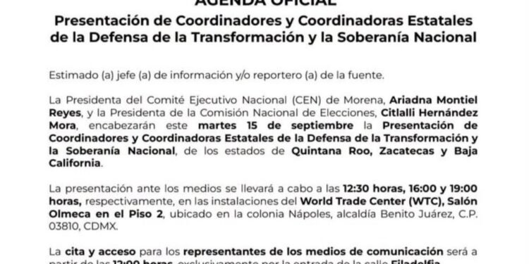 Hoy designan al Coordinador de Q. Roo