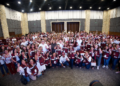 Ariadna Montiel, presidenta de Morena se reunió con la estructura partidista de los 106 municipios de Yucatán