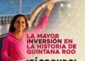 Con la mayor inversión pública en la histórica, Mara Lezama transforma Quintana Roo