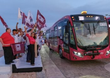 Pone en marcha Mara Lezama ruta 27 del sistema de transporte MOBI y transforma la movilidad en Cancún