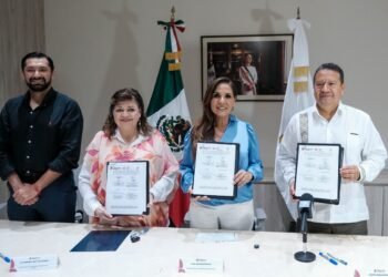 Firma Mara Lezama acuerdo con el Poder Judicial Federal