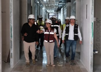 Mara Lezama supervisa ampliación del Hospital General del ISSSTE en Chetumal