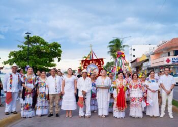 Acompaña la FPMC una tradición que forma parte de la identidad de Cozumel en las festividades de San Miguel Arcángel