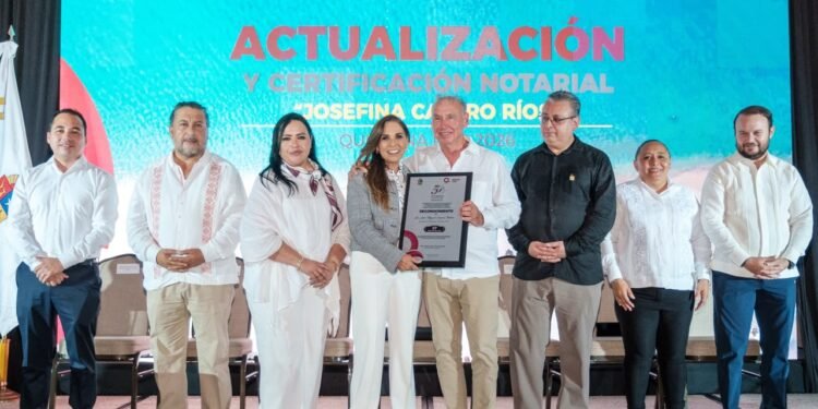 Fortalece Mara Lezama la profesionalización del Notariado y garantizar la protección patrimonial de las personas