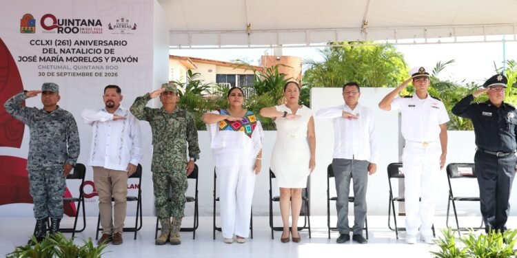 Cierra Chetumal las Fiestas Patrias 2026 honrando el legado de José María Morelos y Pavón