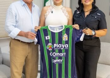Estefanía Mercado refrenda respaldo al Inter Playa y anticipa buenas noticias para el Mario Villanueva