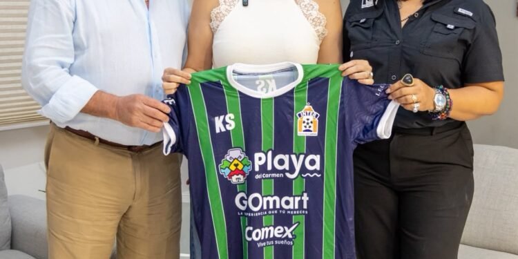 Estefanía Mercado refrenda respaldo al Inter Playa y anticipa buenas noticias para el Mario Villanueva
