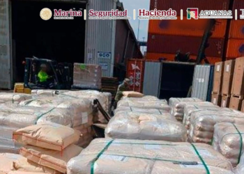 Semar y ANAM incautan más de 54 mil kilos de precursores químicos en la aduana de Manzanillo