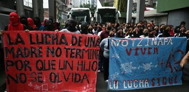 A 12 años de Ayotzinapa, marcha del Ángel al Zócalo sin restricción