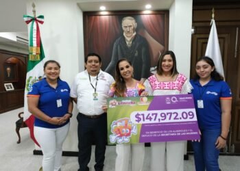 Recibe Mara Lezama donativo para fortalecer refugios y albergues de mujeres en Quintana Roo