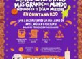 Participa Quintana Roo en iniciativa nacional para establecer un Récord Guinness con mural inspirado en el Día de Muertos