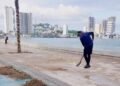 Mazatlán cierra Avenida del Mar por colapso de 80-100m de malecón