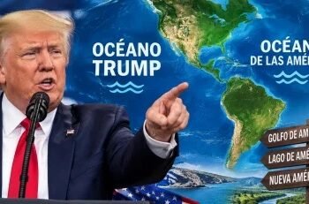 Trump ahora quiere un océano con su nombre tras renombrar el Golfo de México